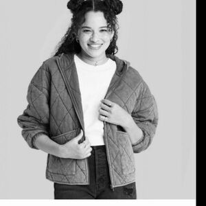 Wild Fable Quilted Black Jacket